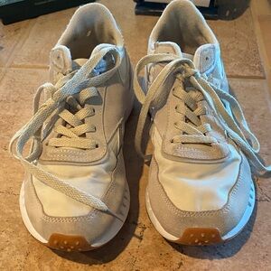 Ladies  Cream Sneakers